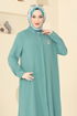 Gizli Düğmeli Tesettür Takım 1974TRT545-MS Mint - Thumbnail