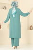 Gizli Düğmeli Tesettür Takım 1974TRT545-MS Mint - Thumbnail