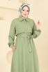 Gizli Fermuarlı Tesettür Takım 2692SL432-MS Çağla - Thumbnail