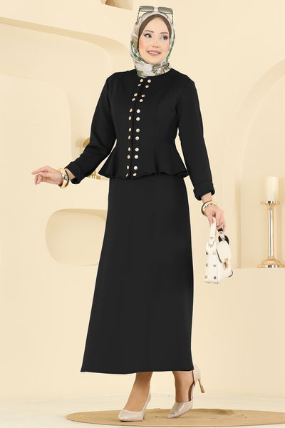 S.L. - Gold Çıtçıtlı Şık Takım 2748SL432-MS Siyah - 418756