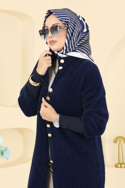 H.S.C. - Gold Düğmeli Triko Hırka 4857HSC1162-MS Laci - 412700