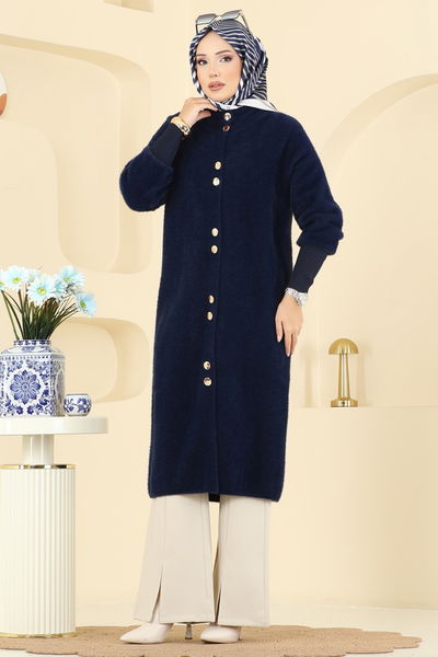 H.S.C. - Gold Düğmeli Triko Hırka 4857HSC1162-MS Laci - 412701