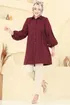 Gömlek Yakalı Tunik 3055KTR750-MS Bordo - Thumbnail