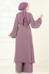 Güpür Detaylı İkili Takım 8113AB368-MS Pudra Vizyon - Thumbnail