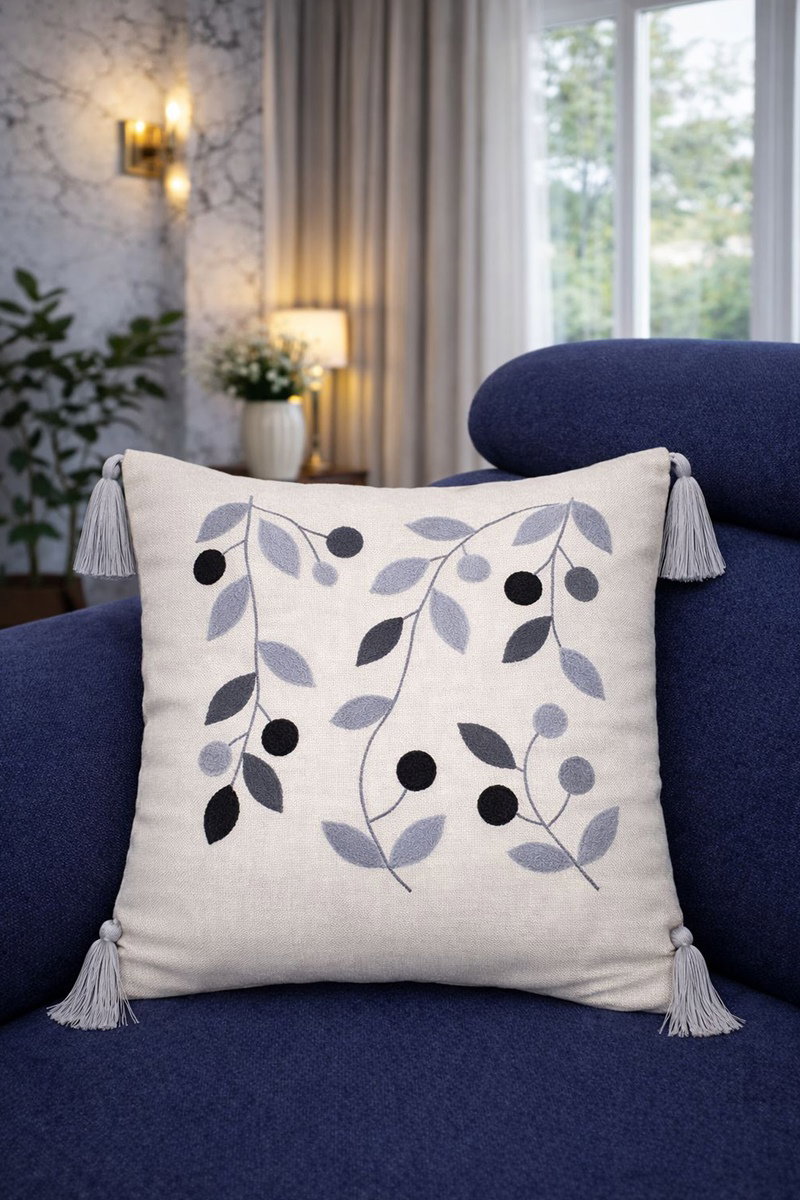 HOME&LIFESTYLE 1018HB1195-MS Pattern 5 Gray & Black