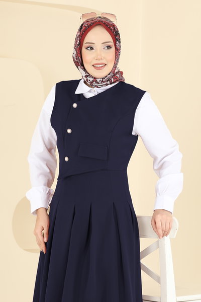 A.S.N. - İnci Düğmeli Jileli Takım 342ASN888-MS Laci - 427381