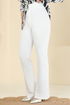 İspanyol Paça Dabıl Pantolon 8210AB368-MS Ekru - Thumbnail