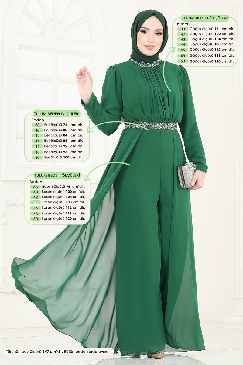 Jumpsuit 5006AB368-MS Emerald