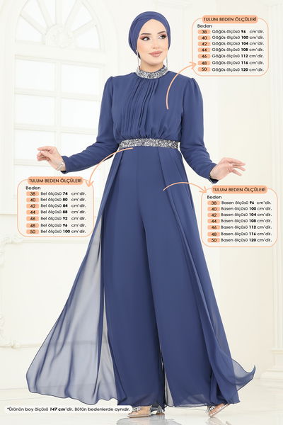 A.B. - Jumpsuit 5006AB368-MS Indigo - 366113