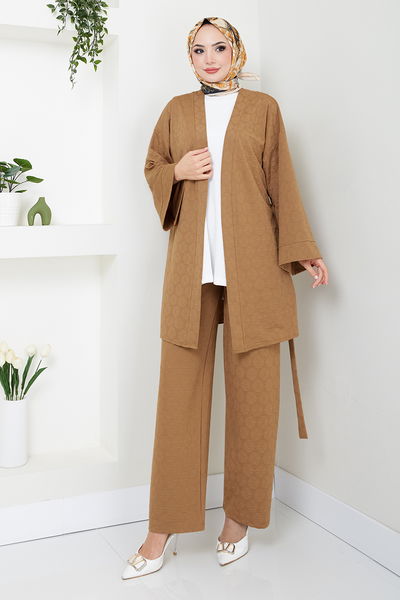 MRV L.N.A. - Kapitone Detaylı Üçlü Takım 1814LNA1042-M Latte - 347246