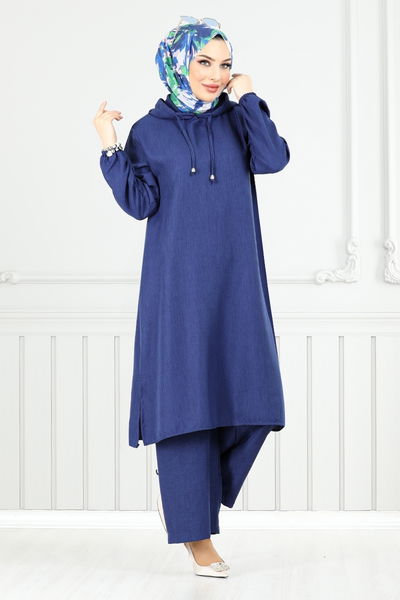 MRV O.Z.R. - Kapşonlu Keten Takım 824OZR1047-M Laci - 353156