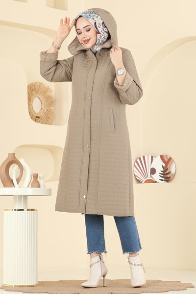 O.Z.T. - Kapüşon Detaylı Kapitone Kap 1162OZT1013-MS Vizyon - 414401