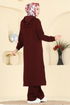 Kapüşon Detaylı Modal Takım 2603ERK1158-MS Bordo - Thumbnail