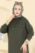 Kapüşon Detaylı Modal Takım 2603ERK1158-MS Koyu Haki - Thumbnail