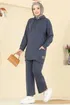 Kapüşon Detaylı Spor Takım 1002ETT926-MS Füme - Thumbnail