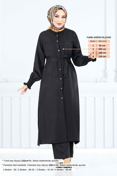 MRV O.Z.R. - Kemer Detaylı İkili Takım 809OZR1047-M Siyah - 352420