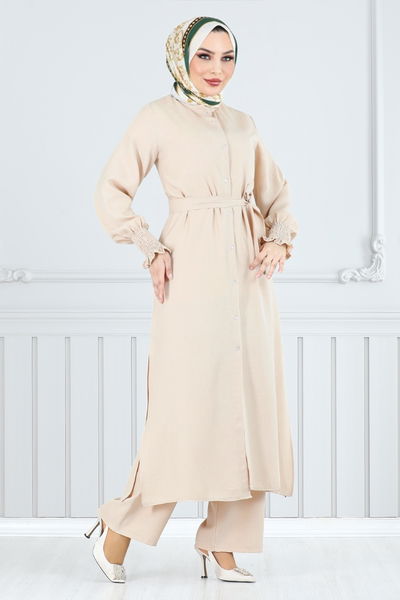 MRV O.Z.R. - Kemer Detaylı İkili Takım 809OZR1047-M Taş - 351103