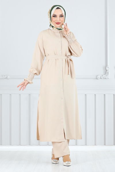 MRV O.Z.R. - Kemer Detaylı İkili Takım 809OZR1047-M Taş - 351104