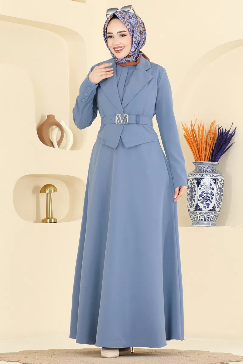 Kemeri Tokalı Dabıl Takım 2816SL432-MS Mavi