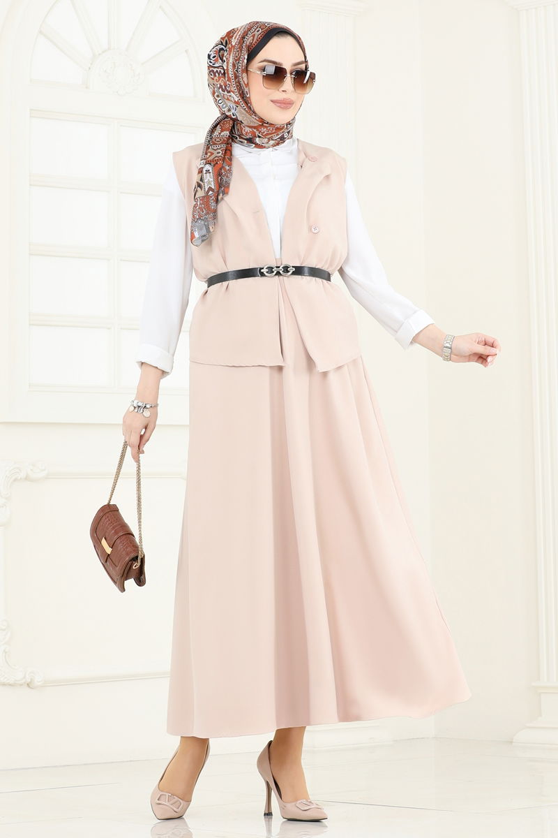 Kemeri Tokalı Etekli Takım 840MP806-MS Taş