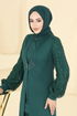 Kolları Fileli Şık Takım ASM2832-MS Zümrüt - Thumbnail