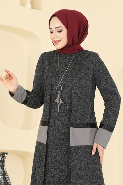 A.S.M.K. - Kolye Detaylı İkili Takım 2838ASMK1074-MS Siyah - 411001