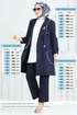 Kruvaze Yaka Ceketli Takım 2626SL432-MS Laci - Thumbnail
