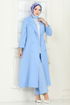 Kruvaze Yaka İkili Takım 2696SL432-MS Bebe Mavisi - Thumbnail