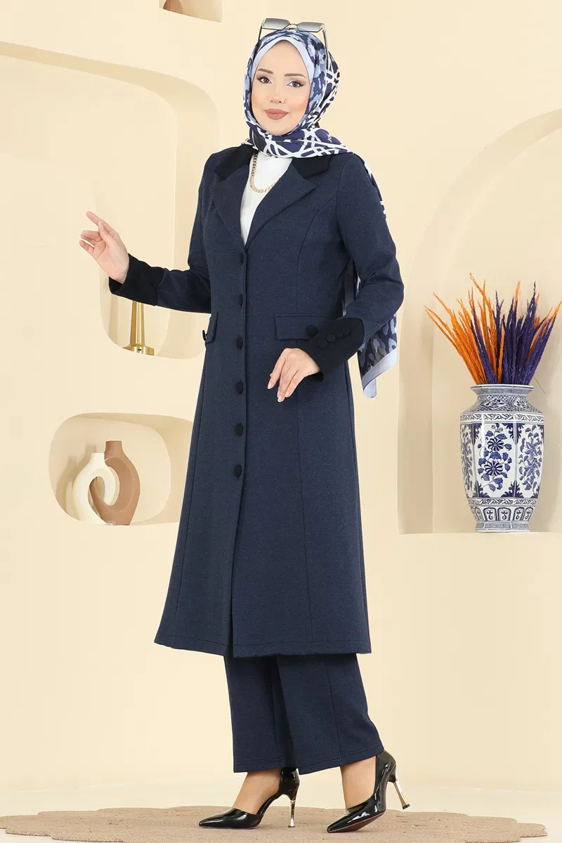 Kruvaze Yaka Tivit Kombin 2795SL432-MS Laci