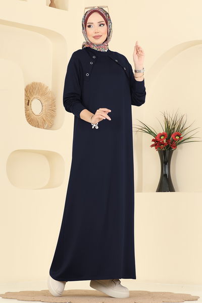 U.Z. - Kuşgözü Detaylı Kristal Elbise 3455UZ662-MS Laci - 418415