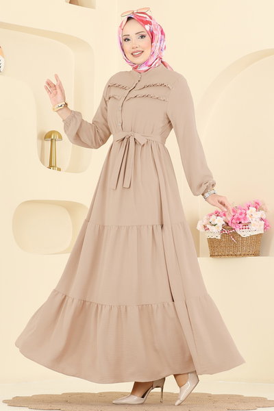 B.M.R. - Manşeti Lastikli Aerobin Elbise 5003BM387-MS Vizyon - 427623