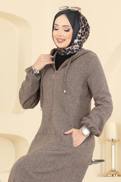 U.K.B.K. - Manşeti Lastikli Balıksırtı Kap 24084UKBK1160-MS Vizyon - 416178