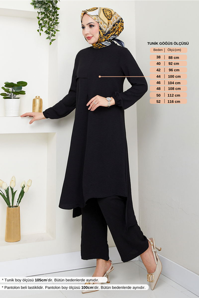 MRV M.H. - Manşeti Lastikli Takım 4013MH1062-M Siyah - 354863