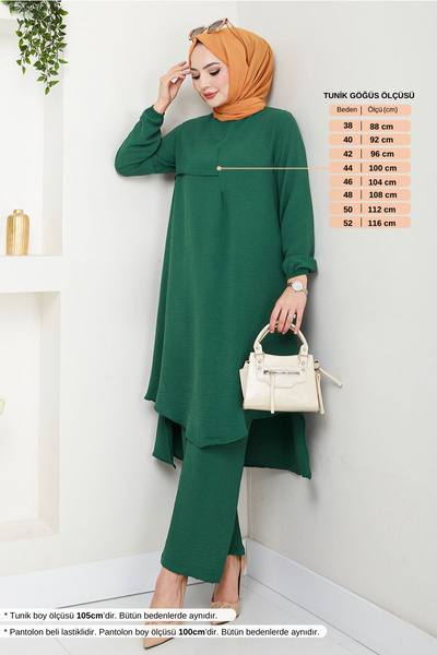 MRV M.H. - Manşeti Lastikli Takım 4013MH1062-M Zümrüt - 354865