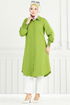 Manşeti Lastikli Tesettür Tunik 282ASN888-MS Asit - Thumbnail