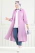 Nakış İşlemeli Tesettür Tunik 4095PM271-MS Lila - Thumbnail