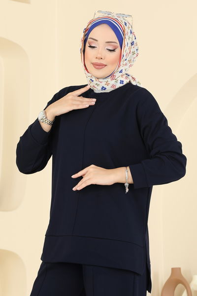 U.Z. - Nervür Detaylı Modal Takım 8010UZ662-MS Laci - 413552