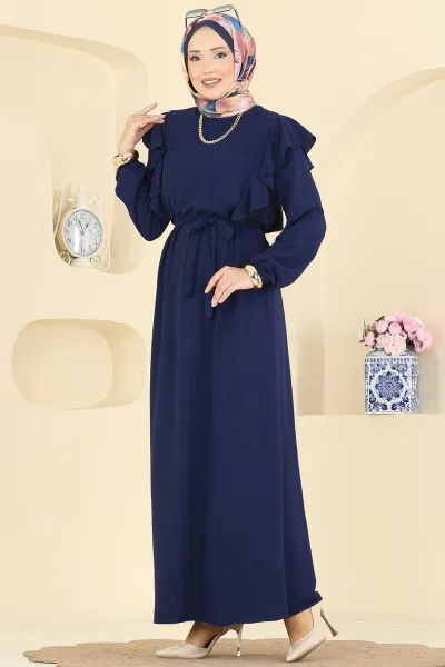 M.O.R. - Omuz Fırfırlı Aerobin Elbise 5009MDA386-MS Laci