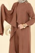 Omuz Tokalı Sofia Takım 2005FON792-MS Kahve - Thumbnail