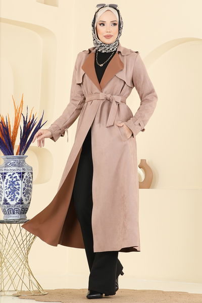 A.L. - Omuzu Apolet Detaylı Süet Kap 4277AL357-MS Vizyon - 408256