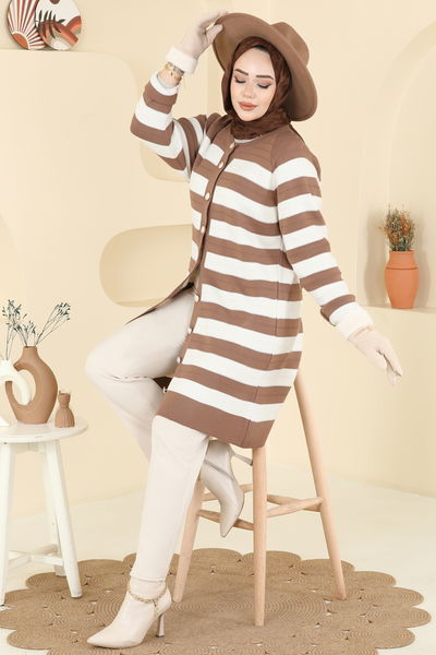 U.Z. - Önden Düğme Detaylı Hırka 3210UZ662-MS Vizyon - 415367