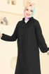 Önden Düğmeli Tunik 6170BSK463-MS Siyah - Thumbnail