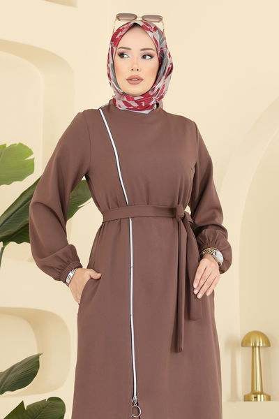 S.L. - Önden Fermuar Detaylı Takım 2767SL432-MS Koyu Vizyon - 416525