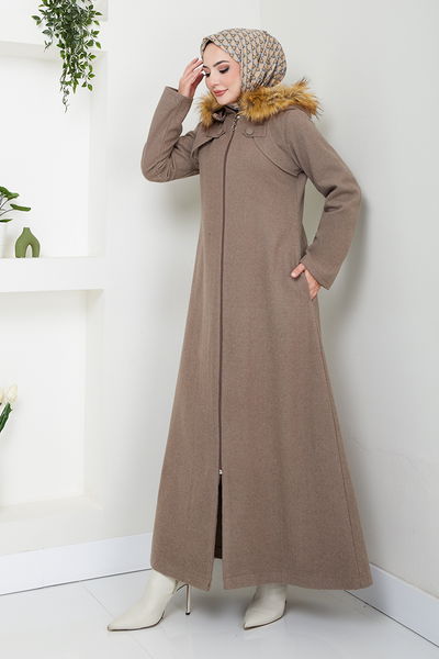 MRV B.G.S. - Önden Fermuarlı Kaşe Kaban 2058BGS895-M Vizyon - 348218