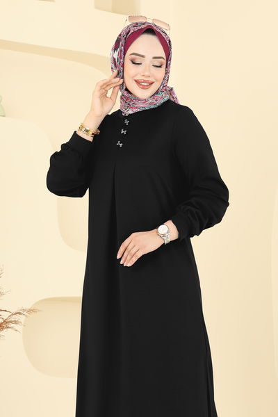 D.V.L. - Önü Pile Detaylı Takım 457DVL817-MS Siyah - 386704