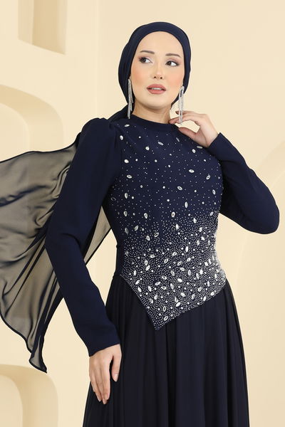 E.D.F. - Önü Taşlı Krep Abiye 5755EDF311-MS Laci - 428537