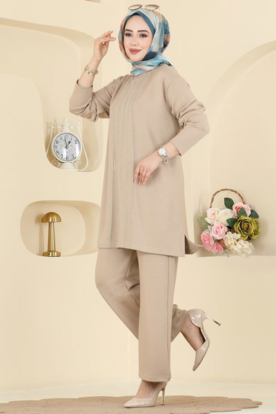 A.Y.D. - Önü Taşlı Modal Takım 2782AYD574-MS Taş - 430258