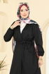 Overcoat 10074ETT926-MS Black - Thumbnail
