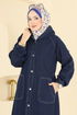 Overcoat 1352ORG1169-MS Dark Denim - Thumbnail