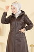 Overcoat 1407ORG1169-MS Brown - Thumbnail